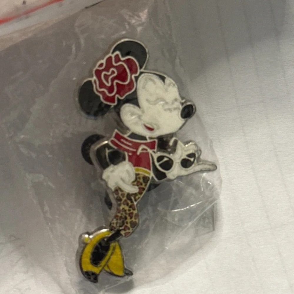 Minnie Mouse Enamel Pin Accessory - Black, Red, Yellow